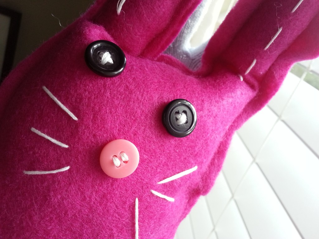 Plush hand puppet bunny rabbit