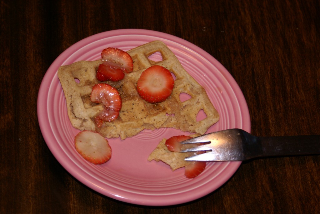 Vegan Beer Waffles Vegan Beer Waffles - perfect with freshly sliced strawberries and a little drizzle of maple syrup!
