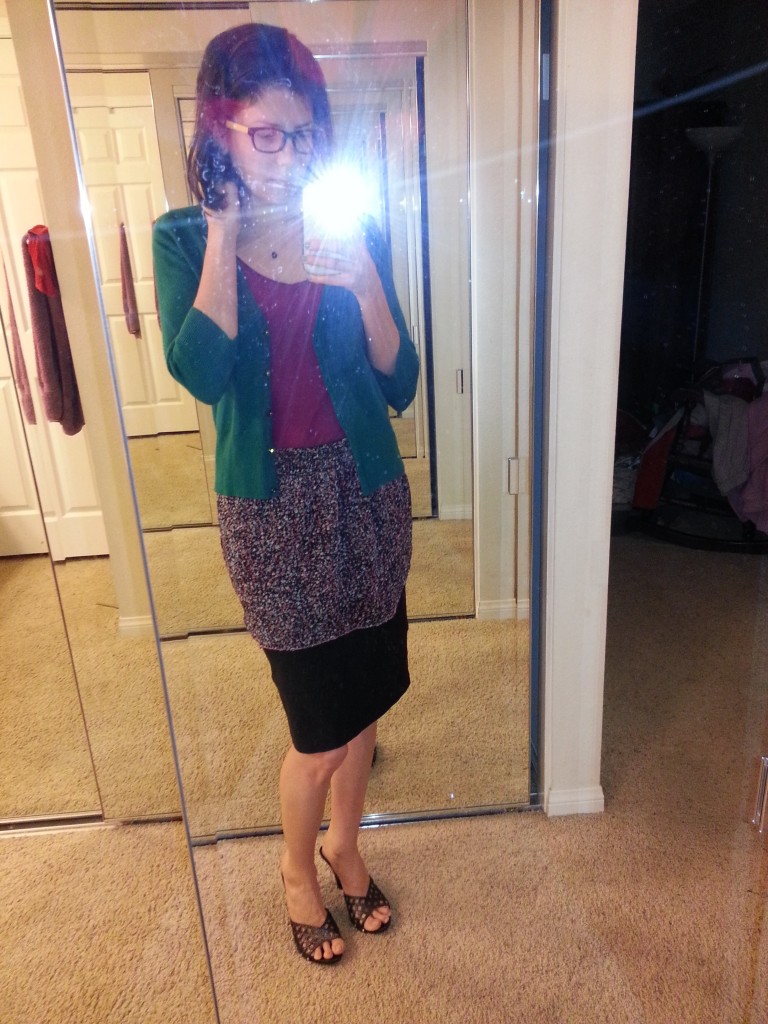 Bathroom selfie with flash before heading out for the evening. Bathroom selfie with flash before heading out for the evening.
